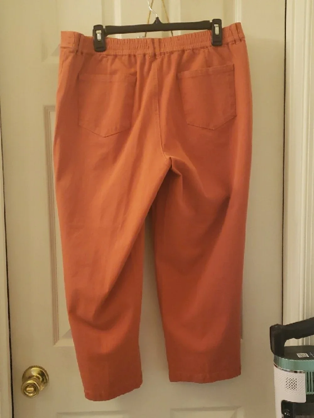 Any Body Cropped Cargo Pants in Rust Orange for Women
